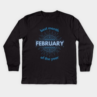 February Kids Long Sleeve T-Shirt